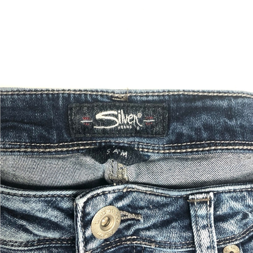 Silver Jeans Sam Women's Blue Denim W27 X L27 - Picture 6 of 7